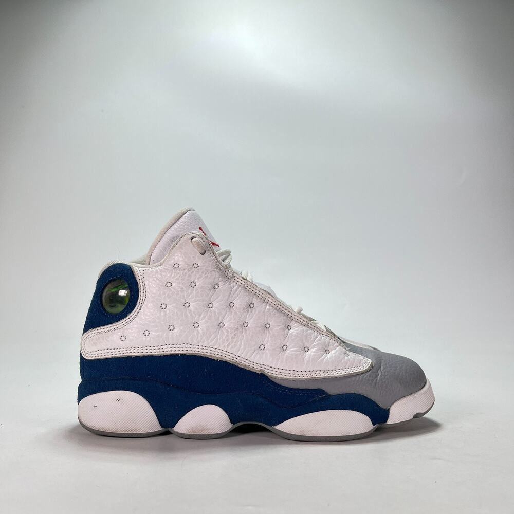 Air Jordan 13 Retro White Blue Basketball Sneakers DJ3003-164 Youth Size 5Y